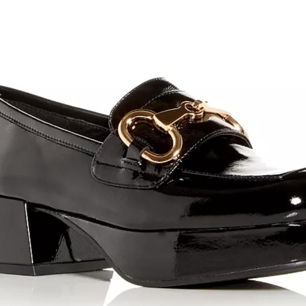 Jeffrey Campbell Women's Student
Platform Block Heel Loafers Black Size 7